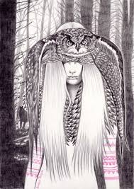 Andrea Hrnjak Drawings Illustrations Indian Women Animals Spirit Animal Spirit Animal Animal Spirit Guides Spirit Animal Art