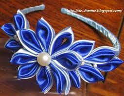 قومي بتزيين طوق شعر بنفسك Kanzashi Flowers Fabric Flowers Floral Tape