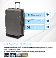 Selected rhb credit cards provide you with complimentary travel insurance when you purchase your flight tickets with your rhb card. Rhb Credit Card Promotion Apply And Spend With Rhb Credit Card To Receive A 20 Condotti Luggage Bag