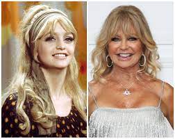 Лауреат премии «оскар» за роль в фильме «цветок кактуса» в 1970 году. Goldie Hawn Then And Now See Overboard Star S Transformation