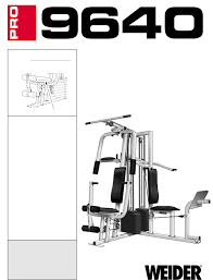 Weider Home Gym Wesy96400 User Guide Manualsonline Com