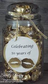 50 Kisses For A 50th Anniversary What A Cute And Easy Homemade 50th Anniversar 50 Wedding Anniversary Gifts 50th Anniversary Gifts 50th Wedding Anniversary