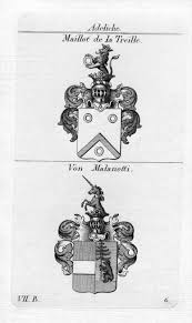 Blanche et le blason de la ville de [. Maillot De La Treille Malanotti Wappen Coat Of Arms Heraldik Heraldry Kupferstich Nr 410306028 Oldthing Sonstige Grafik Plakate