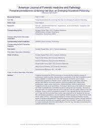 Pdf Paraphenylenediamine Containing Hair Dye An Emerging Household Poisoning