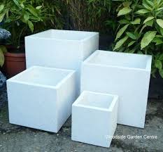 Large White Terrazzo Pots Square Cube Planters Woodside Garden Centre Pots To Inspire Woodside Garden Centre Square Planters Balcony Planters