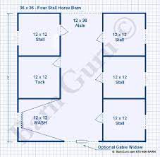 6 12' x 12' stalls with 12' x 36' center aisle. Unique 20 Of Four Stall Horse Barn Plans Pjesiemiradvmx
