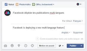 Grammaire, prononciation, texte, exercices, vocabulaire. Facebook Lance Les Posts En Langues Multiples Bdm