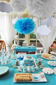 24 months and up 150 blue and gold party supplies disposable paper plates and cups set for 50, gold metallic foil dots on blue 50 dinner plates 50 dessert plates 50 9 oz cups for boy baby shower baby first birthday Table Decor For Baptism Novocom Top