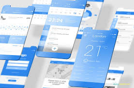 Download Mobile App Ui Design Mockup Psd Free Mockups Psd Template Design Assets