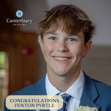 Congratulations to Patrick Whitehead! This outstanding student will be  attending Grimsley High School. You will be missed here at Canterbury,  Patrick, but we know you will do great things! @canterburyschool