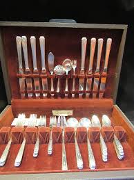 Milady Silverplate 1940 Floral Pattern Community By Oneida Silver Silverware Service For 8 54 Dinnerware Tableware Silicone Kitchen Utensils Oneida Silver