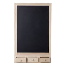 Bloomingville Maltafel Mit Schubladen Natur Schwarz 80cm Ab 3 Jahren Bei Fantasyroom Online Kaufen In 2020 Paulownia Holz Tafel Kreidetafel