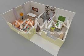 Prefabrik evler fiyatları bakımından muadillerinden daha uygundur. 40 M2 Prefabrik Ev Yaman Prefabrik Yapi Teknolojileri