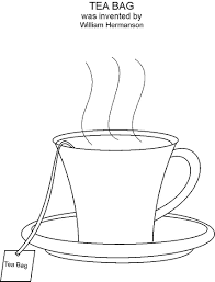 Welcome to our supersite for interactive & printable online coloring pages! Tea Bag Coloring Printable Page