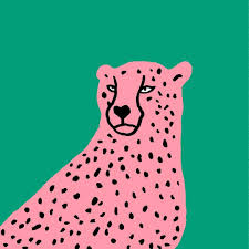 Melanie Johnsson On Instagram Pink Cheetah Art Illustration Art Animal Illustration