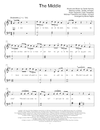 All lyrics provided for educational purposes and personal use only. Zedd Maren Morris Grey The Middle Arr Mona Rejino Sheet Music Pdf Notes Chords Pop Score Educational Piano Download Printable Sku 417048