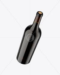 Amber Glass Red Wine Bottle Mockup In Bottle Mockups On Yellow Images Object Mockups