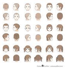 Although a wavy hairstyle may look quite voluminous at first it doesn t add a lot of distance to the top of course feel free to modify it for an exaggerated effect. How To Draw Anime Manga Male Female Hair Animeoutline