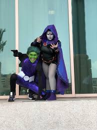She still has no idea what i did. Self My Girlfriend Me As Beast Boy Raven From Teen Titans At Metrocon Yesterday Cosplay