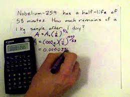 Then click the button submit to get the result. Half Life Calculations Radioactive Decay Youtube