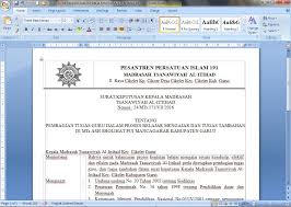 Dokumen Contoh Surat Keputusan Kepala Madrasah Tentang Pembagian Tugas Guru Dalam Proses Belajar Mengajar Dan Tugas Microsoft Word Microsoft Microsoft Excel