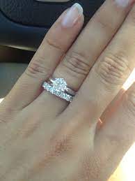 Show Me Your Solitaire Rings With An Eternity Diamond Wedding Band Please Weddingbee Wedding Rings Solitaire Diamond Wedding Bands Engagement Rings