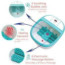 These deep bathtubs can create the ultimate luxury bathroom. Foot Spa Bath Massager With Heat Feet Soaking Tub Features 6 Shiatsu Massage Rollers Rotting Callus