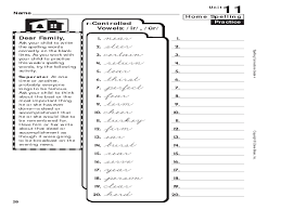 For a team spelling game, draw two stick figures on the board. Home Spelling Practice Unit 11 Worksheet For 3rd 4th Grade Lesson Planet