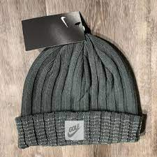 Nike Sports Golf Knit Cuffed Beanie Gray Grey Beanie Beanie Knitting