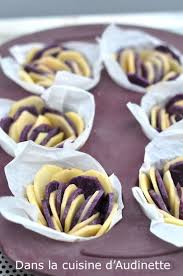 Fleurs De Pommes De Terre Bicolores Dans La Cuisine D Audinette Recette Noel Plat Pomme De Terre Violette Pomme De Terre