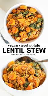 Sweet Potato Lentil Stew Recipe In 2020 Lentil Stew Vegan Sweet Potato Sweet Potato Lentil