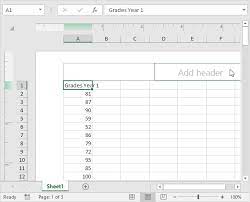 Step 2 click inside the left, center or right click to add header box and type the title of the spreadsheet. Add Headers And Footers In Excel Easy Excel Tutorial