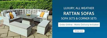 If your garden is very small, it might suit more mobile furniture, like rustic wooden benches and foldable chairs. Garden Furniture For Sale Online Uk Free Delivery Buy Luxury Patio Chairs Sets Uk Garden Centre Shopping