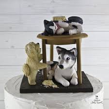 Wooden letter wedding cake topper, $23; Dogs And Cat On Table Wrecked The Wedding Cake 1 My Custom Cake Topper