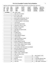 Found worksheet you are looking for? The Cask Of Amontillado Vocab Worksheet Key 40 Words Tpt