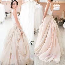 Champagne Chiffon Short Train Skirts Wedding Bridal Party Formal Maxi Skirt Bridal Skirts Wedding Skirt Bridal Gowns