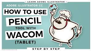 Adobe Illustrator Tutorial For Beginners Wacom Tablet Using Pencil Adobeillustrator Stepbystep Tutorial Illustrator Tutorials Wacom Wacom Tablet