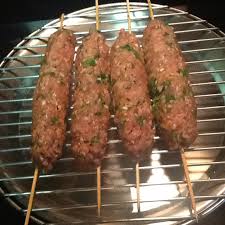 Place the shish kabobs on the broiler pan and place the pan in your oven. Grilled Ground Lamb Kebabs