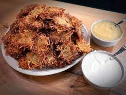 Potato Latkes Recipe Potato Latkes Food Processor Recipes Food Network Recipes