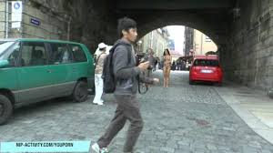 Crazy babe victoria sweet naked on public streets