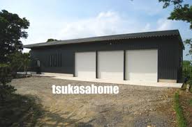 かっこいいガレージ 倉庫外観施工例04 千葉県旭市 コンテナハウス ガレージ 車庫 カーポートのデザイン
