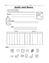 Acid And Bases Worksheet Teachers Pay Teachers