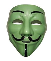 Green Plastic Hacker Face Mask at ₹ 15/piece