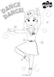 Thousands pictures for downloading and printing! The Wiggles Activity Color Emma The Dancer Wiggles Birthday Wiggles Party Emma Wiggle Party