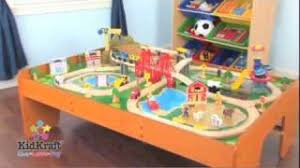 Kidkraft ride around train set and table. Kidkraft Ride Around Town Train Set With Table 17836 Wooden Toy Train Set Youtube