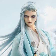 1 3 Male Qingyu Ancient Blue Green Long Hair Long Hair Styles Fantasy Doll Kpop Earrings