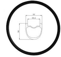 Cerchi mtb tubeless in carbonio da 30mm per am xc