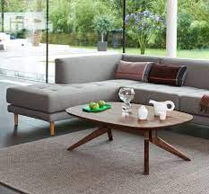 Cross Oval Coffee Table By Matthew Hilton Case Furniture Coffee Table Oval Coffee Tables Contemporary Coffee Table