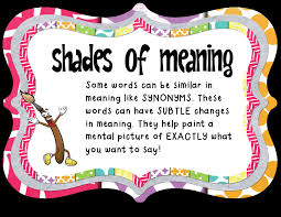 Shades Of Meaning Lessons Tes Teach