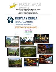 Sepadan tak semestinya seragam ya ini ikut preference individu label, sngt memberi perbezaan yang ketara. Rancangan Perniagaan Restoran